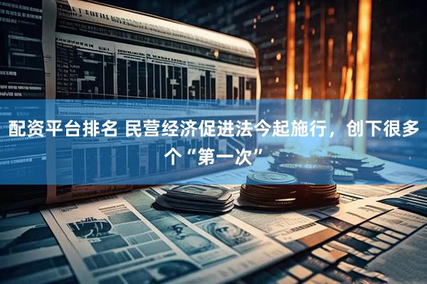 配资平台排名 民营经济促进法今起施行，创下很多个“第一次”